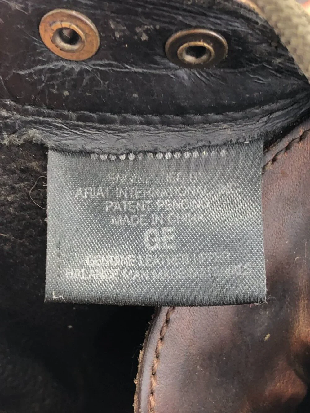 Ariat Heritage Brown Leather Kiltie Western Lacer Boots 11